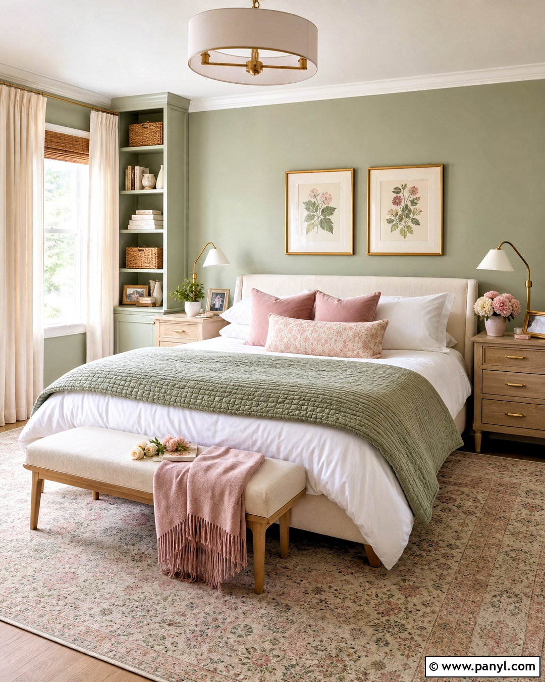 Sage Green Bedroom Walls With Blush Pink - 20 sage green bedroom walls