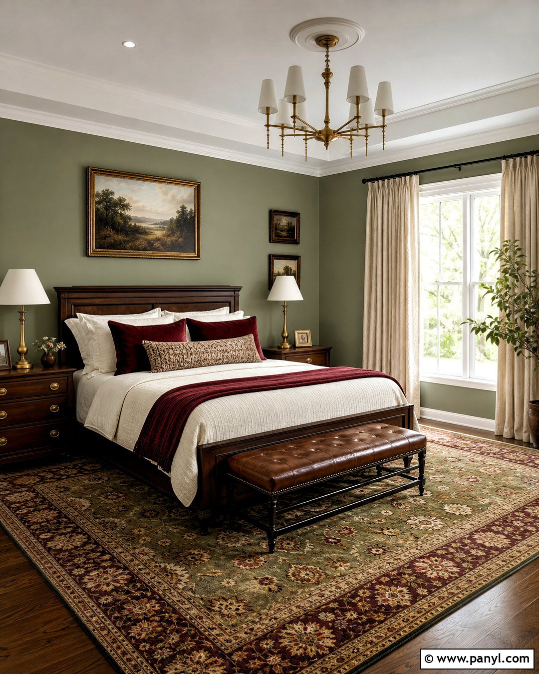 Sage Green Bedroom Walls With Burgundy Accents - 20 sage green bedroom walls
