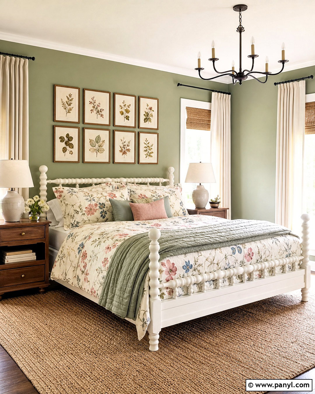 Sage Green Bedroom Walls With Floral Bedding - 20 sage green bedroom walls