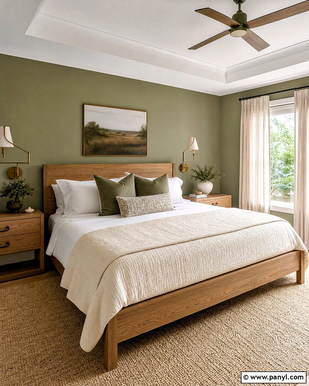 Sage Green Bedroom Walls With White Bedding - 20 sage green wall paint ideas