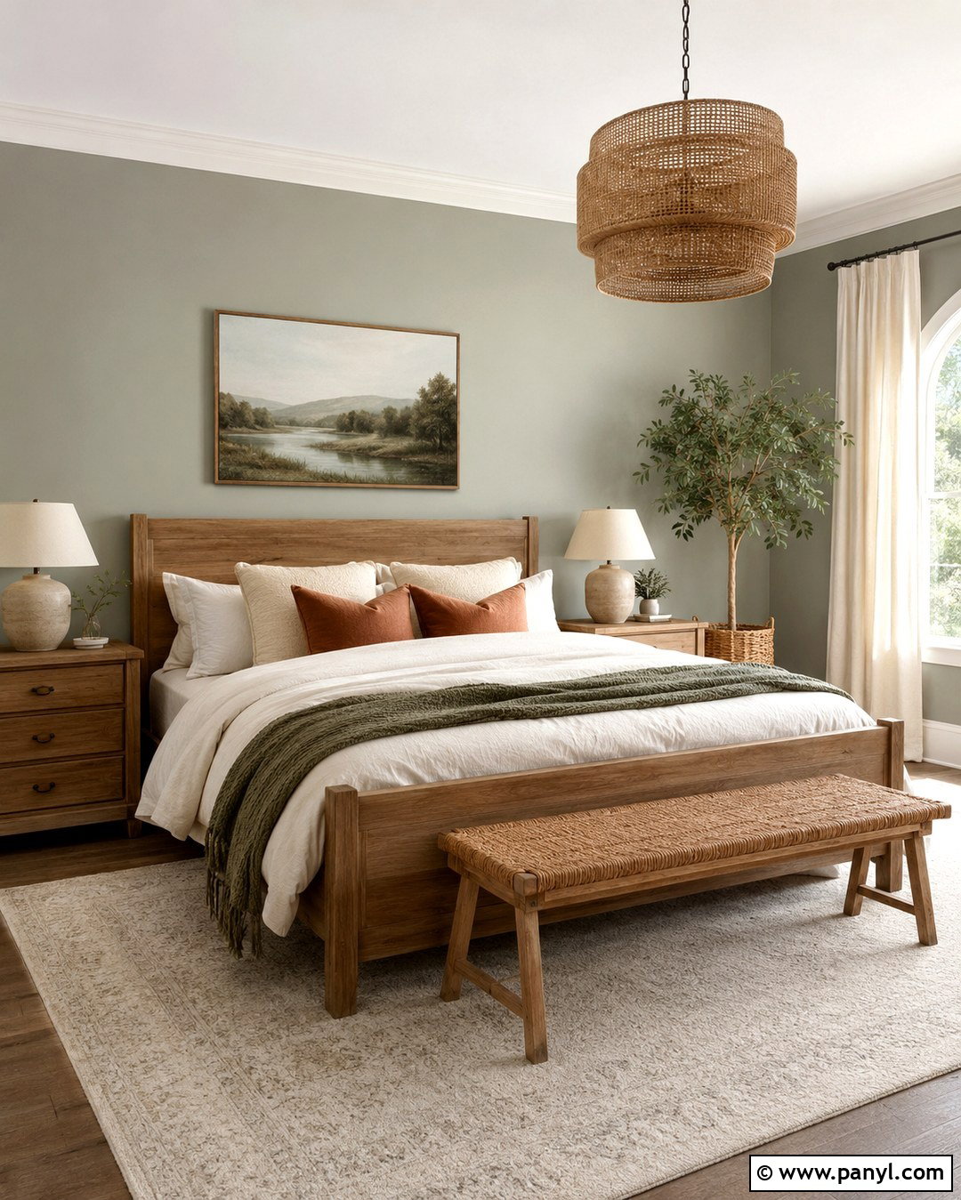 Sage Green Bedroom - 20 Painted Wall Colors