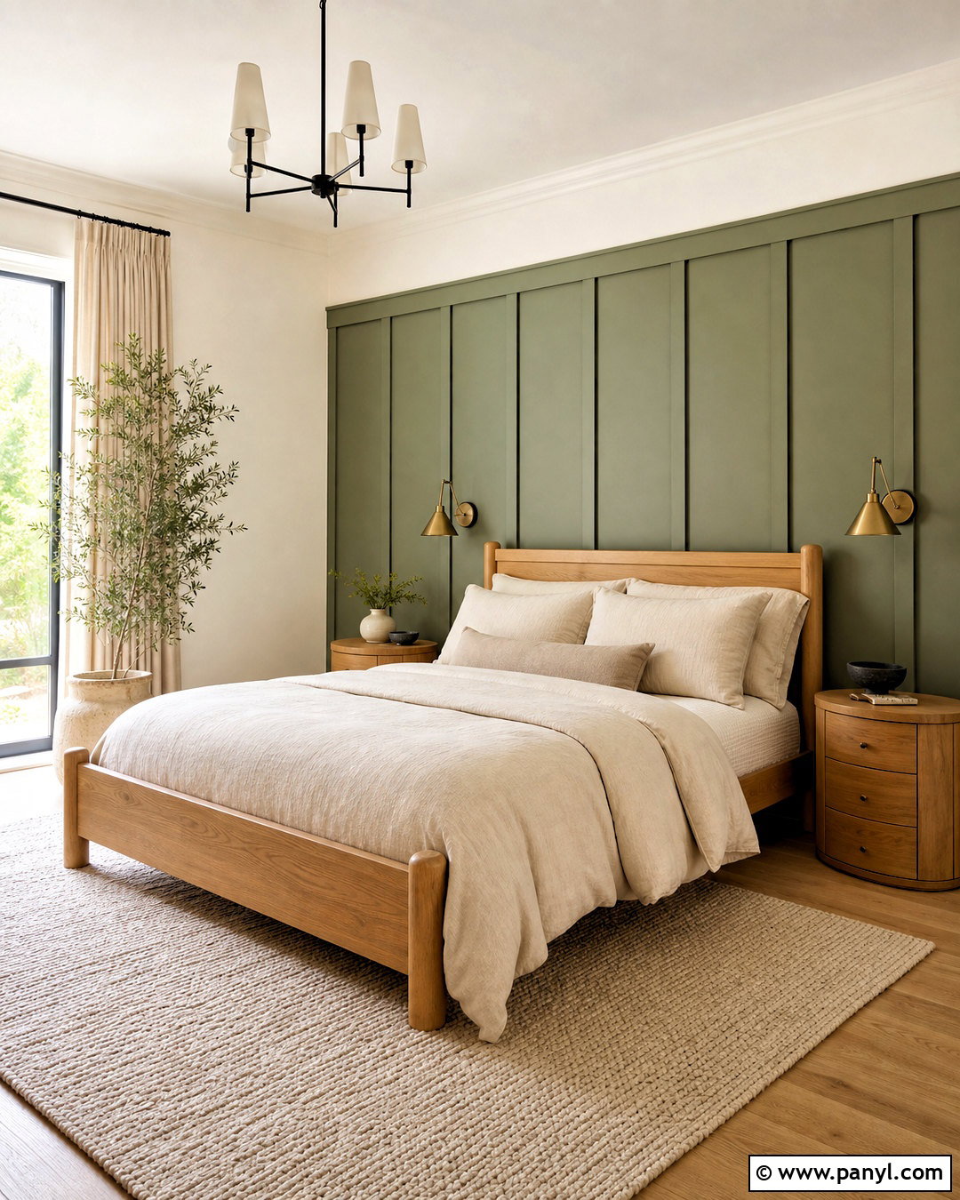 Sage Green Board And Batten Bedroom - 20 sage accent wall bedroom ideas