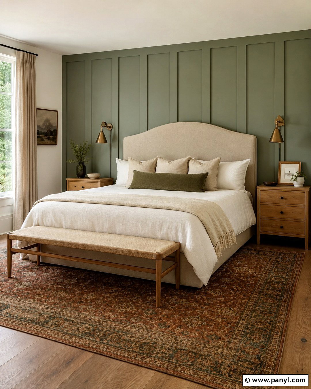 Sage Green Board And Batten Bedroom - 20 Board And Batten Color Ideas Accent Wall Ideas