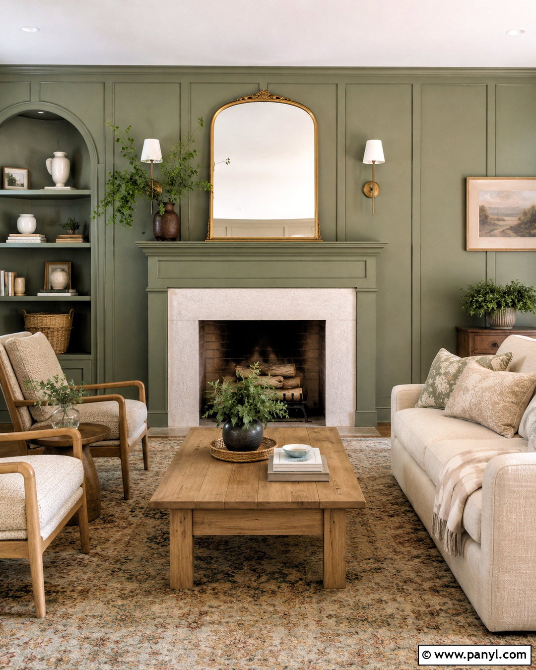 Sage Green Board And Batten Fireplace Wall - 20 board and batten fireplace wall ideas