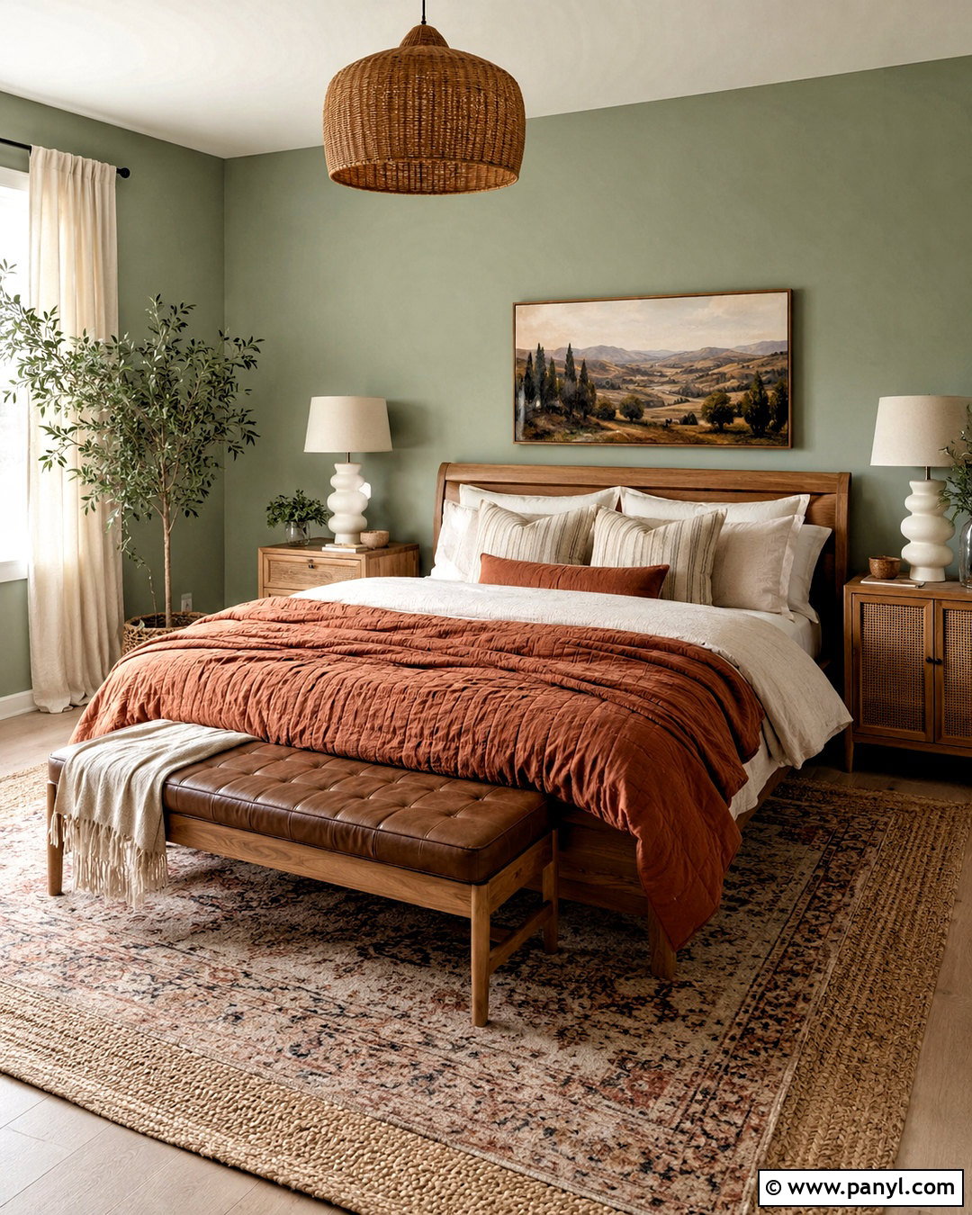 Sage Green Boho Bedroom Paint Color - 20 boho bedroom paint colors