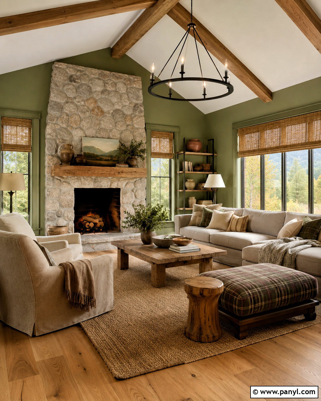 Sage Green Cabin Color Scheme - 20 cabin color schemes