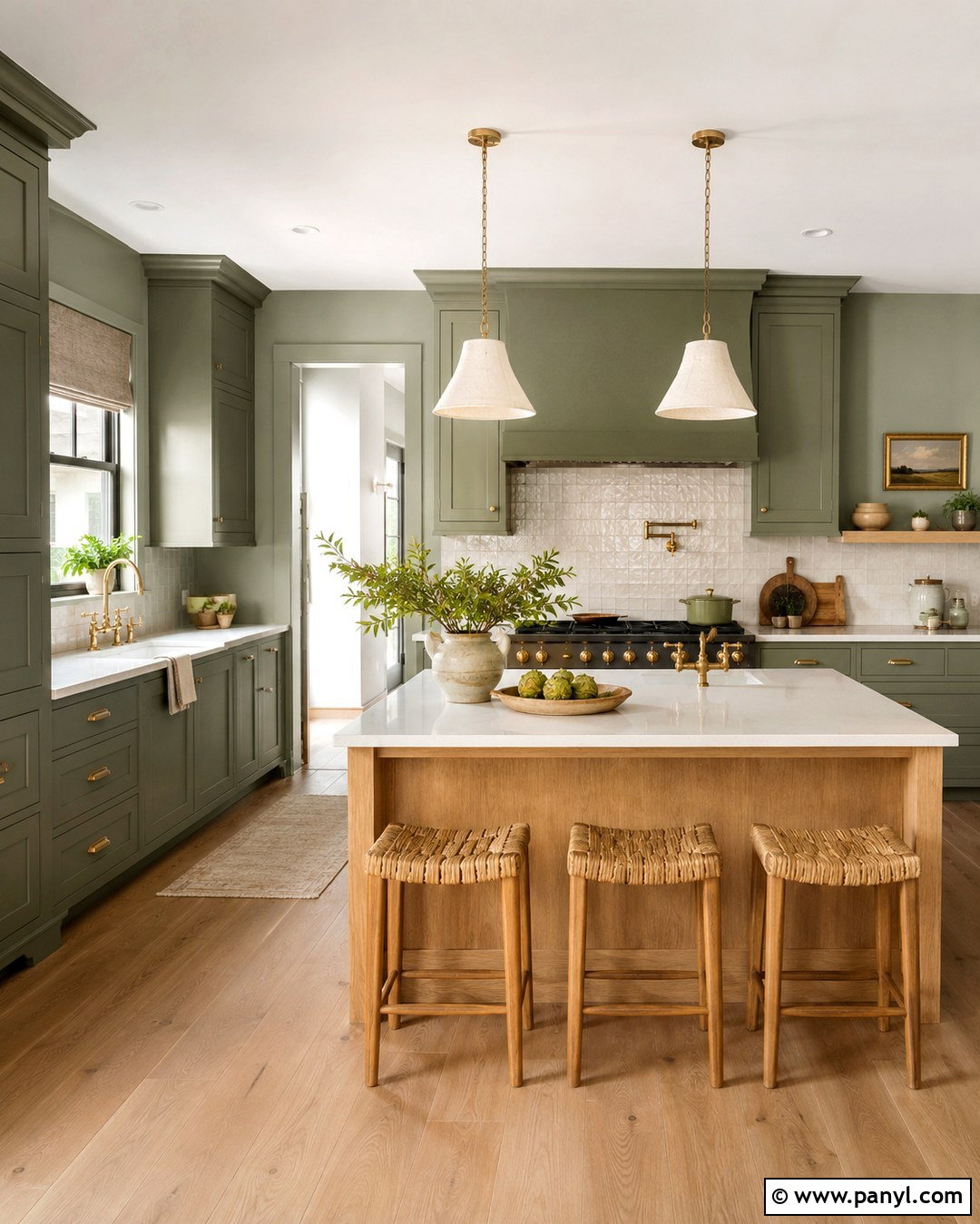 Sage Green Cabinets Matching Sage Green Walls - 20 Cabinets Matching Wall Color Ideas