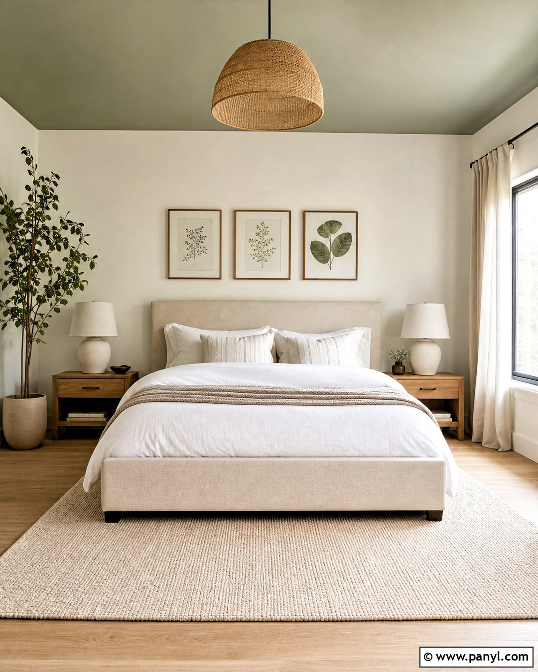 Sage Green Ceiling Bedroom - 20 green ceiling bedroom ideas