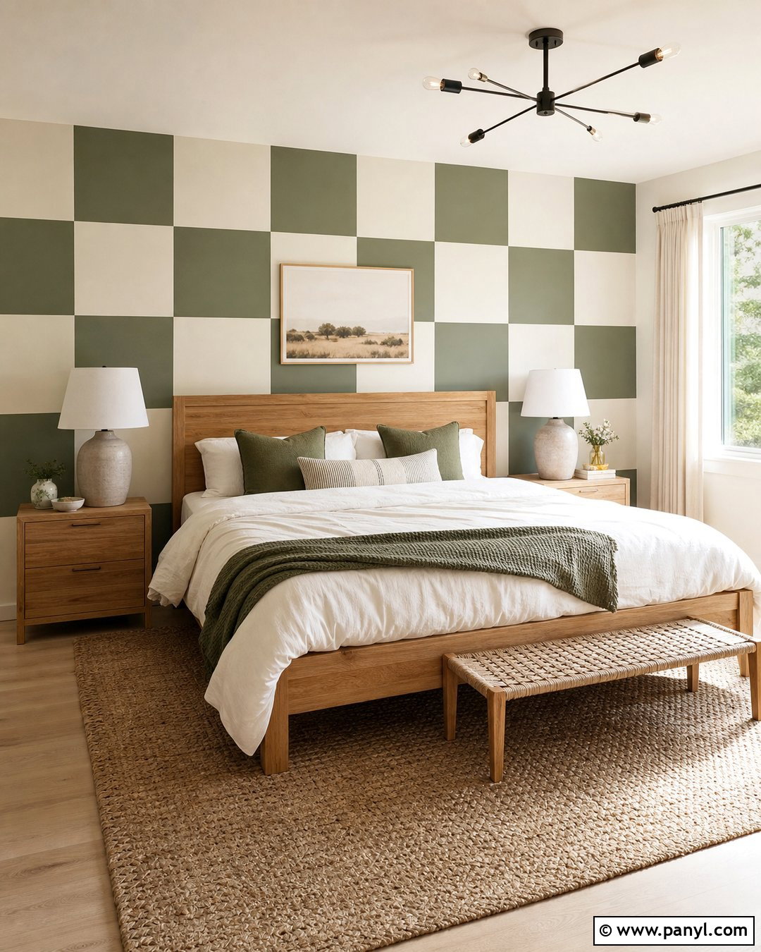 Sage Green Checkered Wall Paint - 30 checkered wall paint ideas