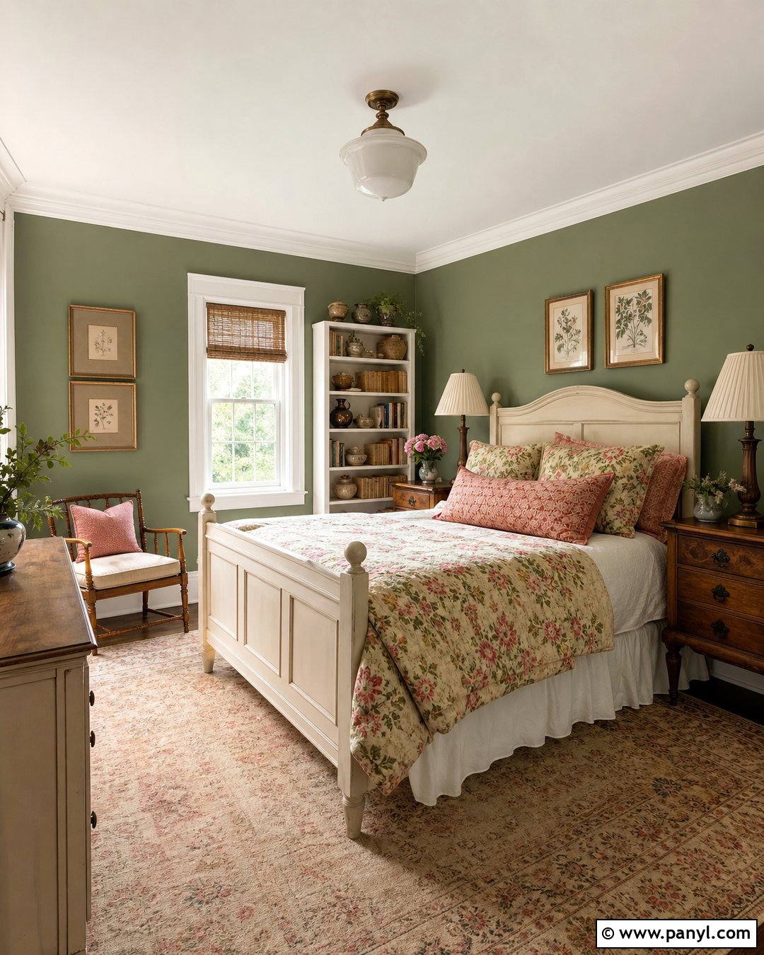 Sage Green Cottage Accent Wall - 40 Sage Green Accent Wall Ideas