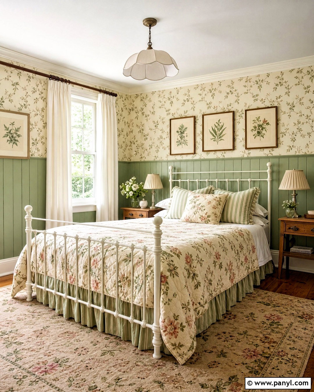 Sage Green Cottage Bedroom - 20 sage accent wall bedroom ideas