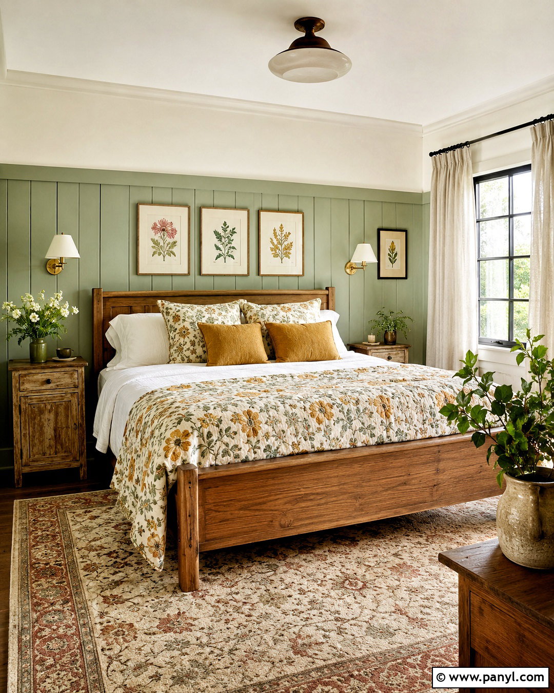Sage Green Cottage Bedroom - 20 cottage bedroom ideas