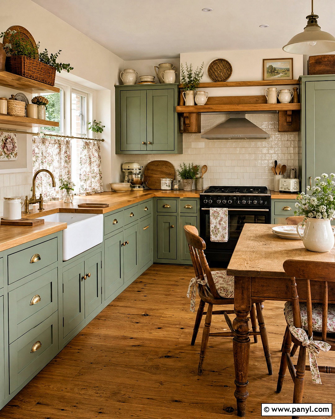Sage Green Cottage Kitchen - 20 cottage kitchen ideas