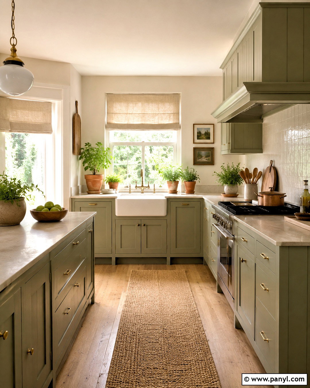 Sage Green Country Kitchen - 20 country kitchen colors