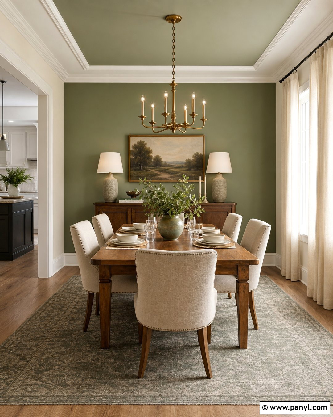 Sage Green Dining Room Accent Wall - 20 Cream Walls With Sage Green Accent Wall Ideas