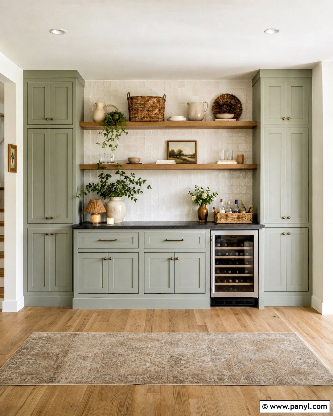 Sage Green Dry Bar Wall - 20 dry bar wall ideas
