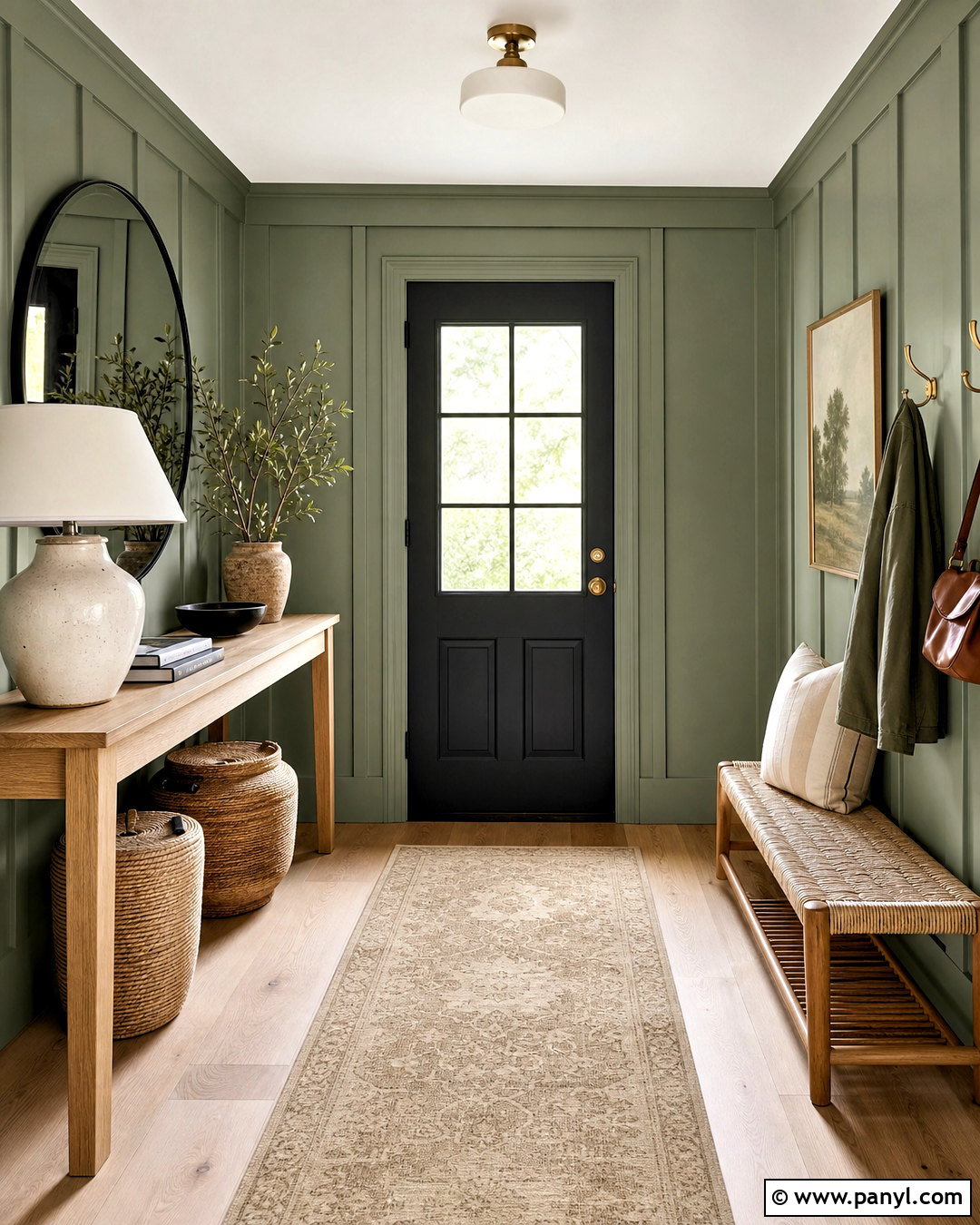 Sage Green Entryway - 20 sage green home ideas