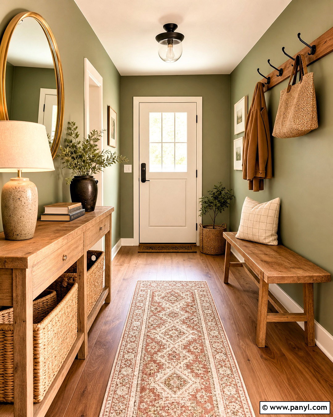 Sage Green Entryway - 20 sage green interior ideas