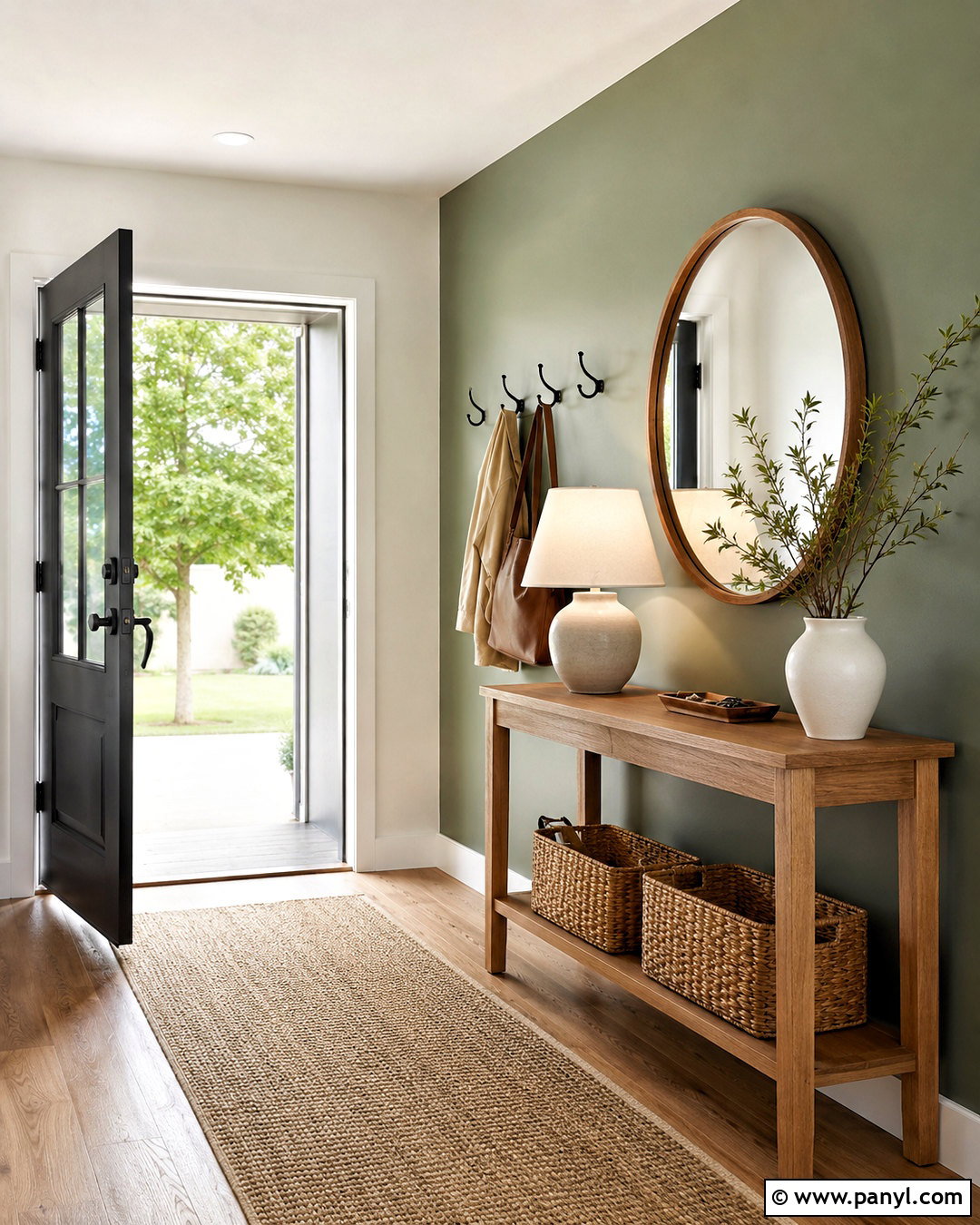 Sage Green Entryway Accent Wall - 40 Sage Green Accent Wall Ideas