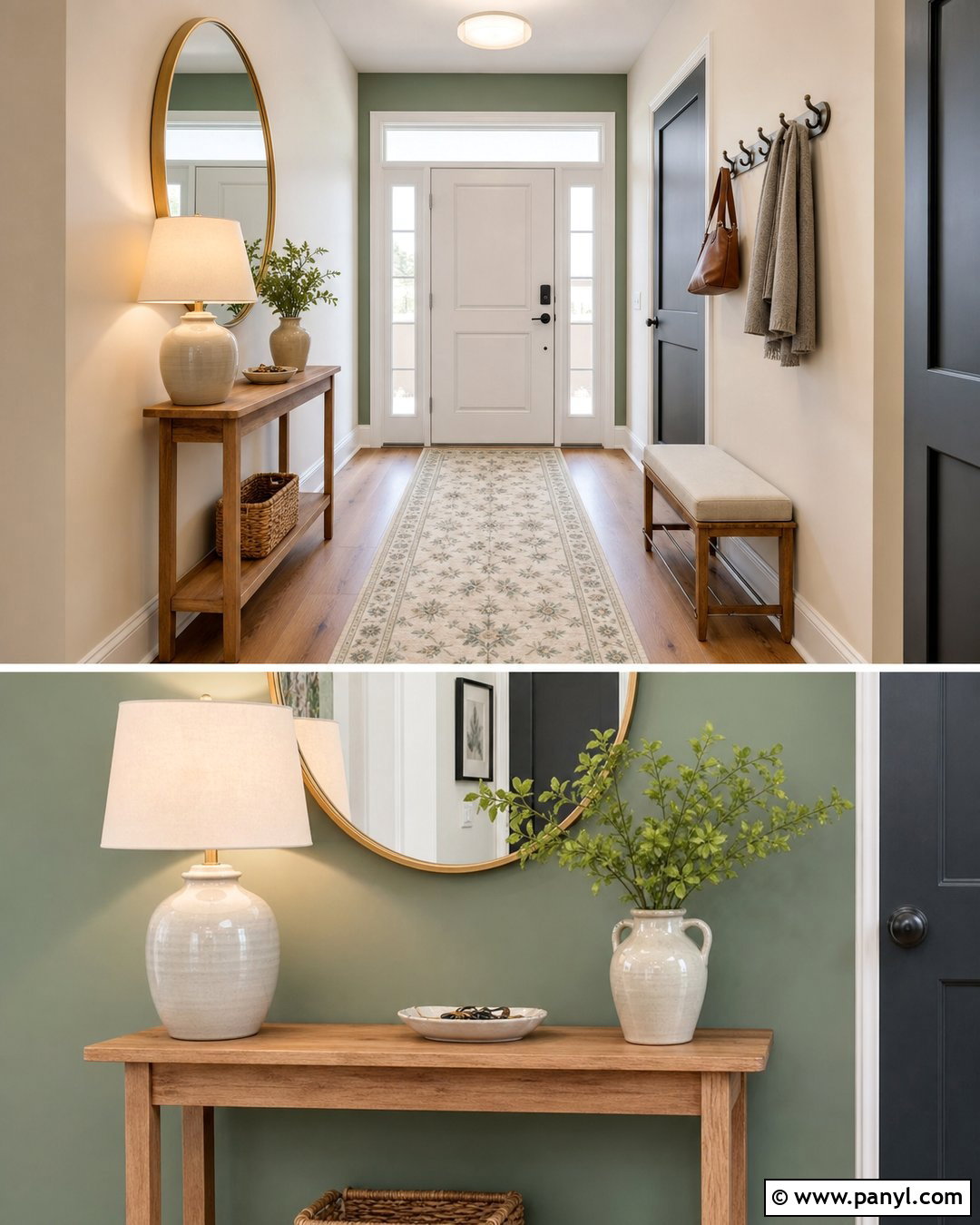 Sage Green Entryway Accent Wall - 20 Cream Walls With Sage Green Accent Wall Ideas