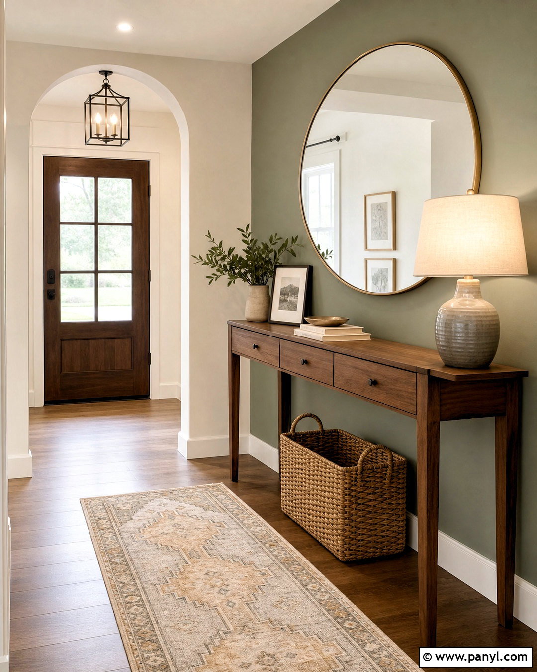 Sage Green Entryway Feature Wall - 20 sage green feature wall ideas