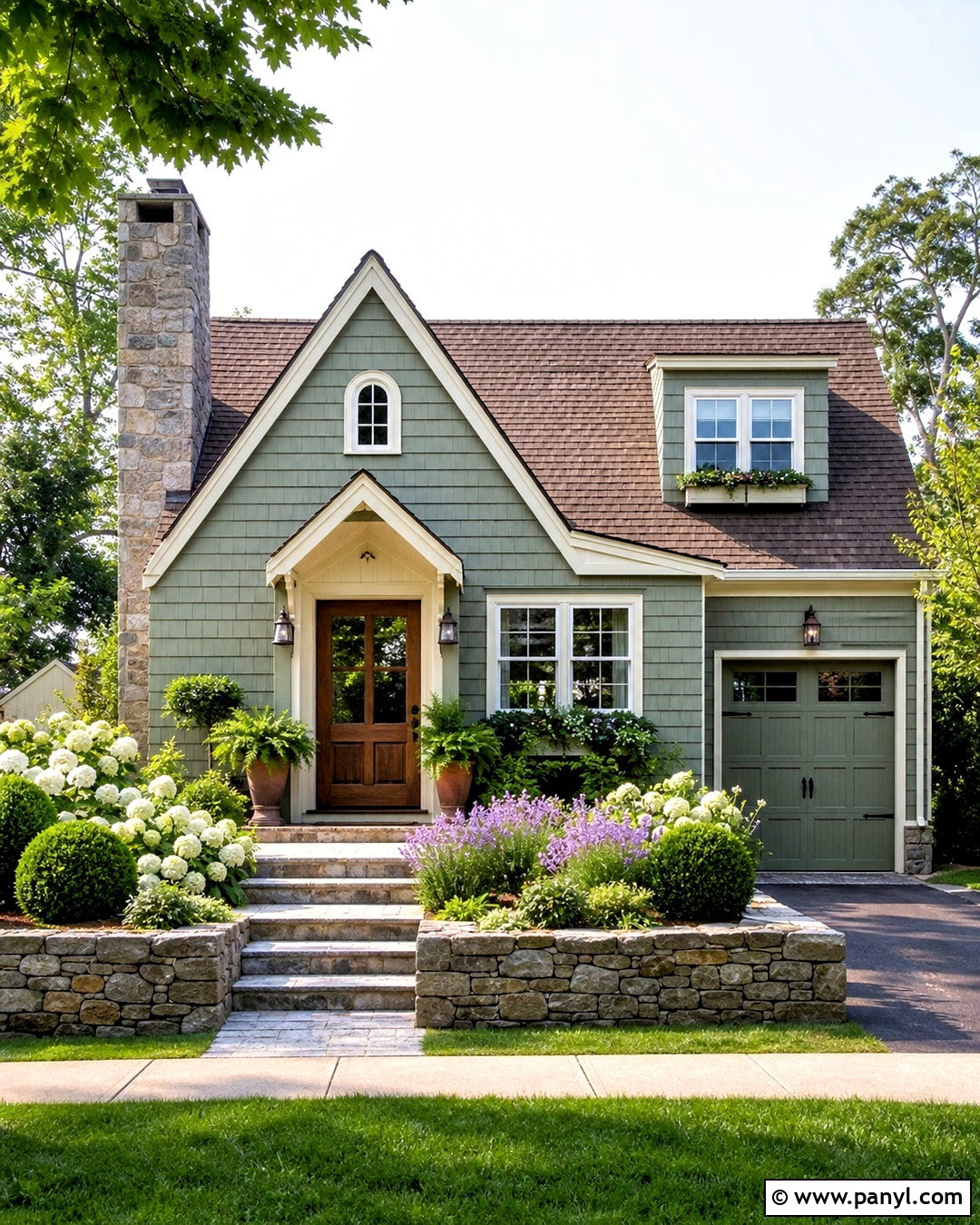 Sage Green Exterior With Cream Trim - 20 home painting ideas exterior ideas