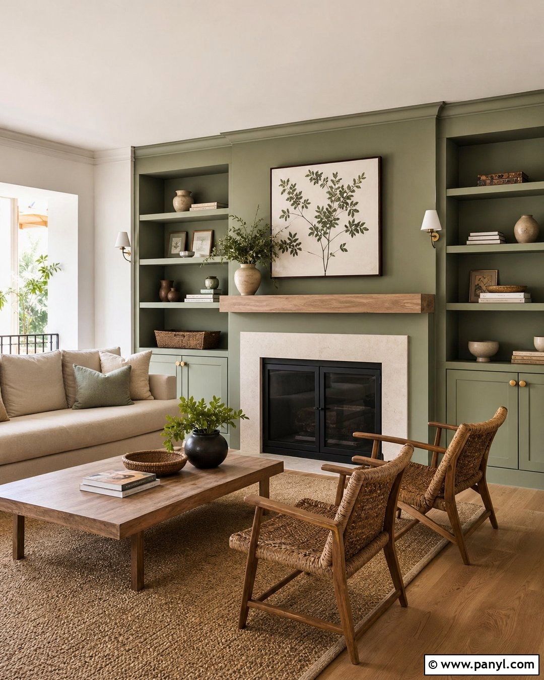 Sage Green Fireplace Wall - 25 Fireplace Wall Paint Ideas