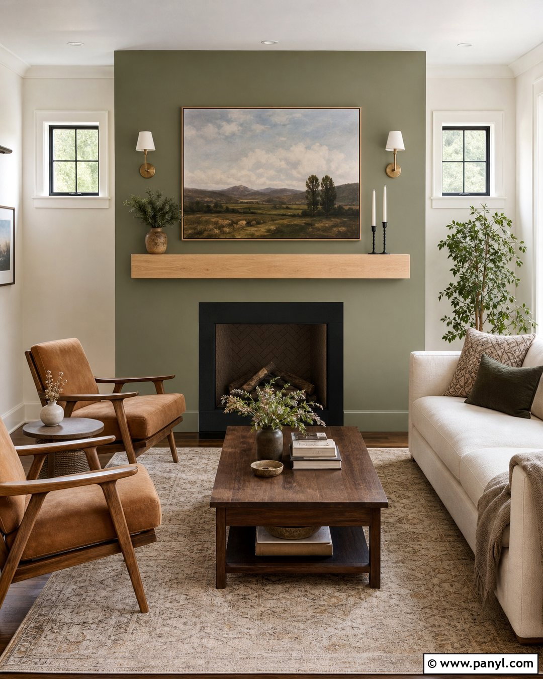 Sage Green Fireplace Wall - 35 sage green wall color ideas