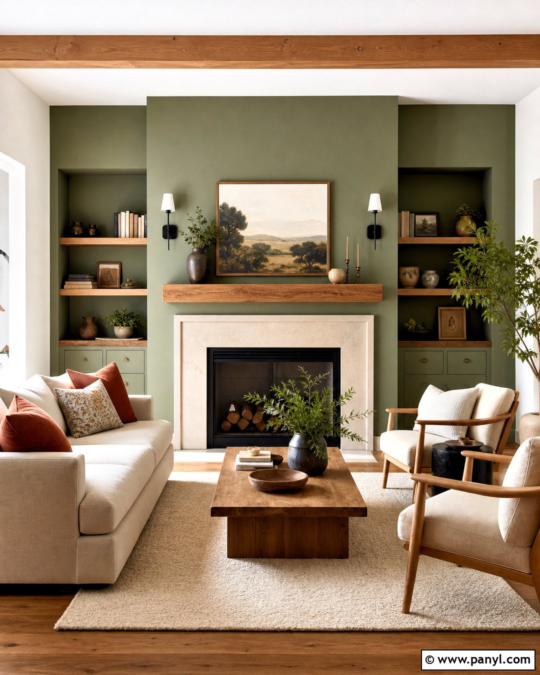Sage Green Fireplace Wall - 20 green fireplace wall ideas