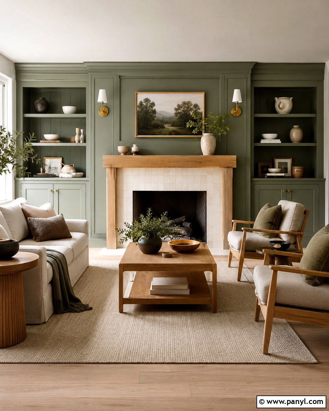 20 Accent Color on Fireplace Wall Ideas for Cozy Modern Homes