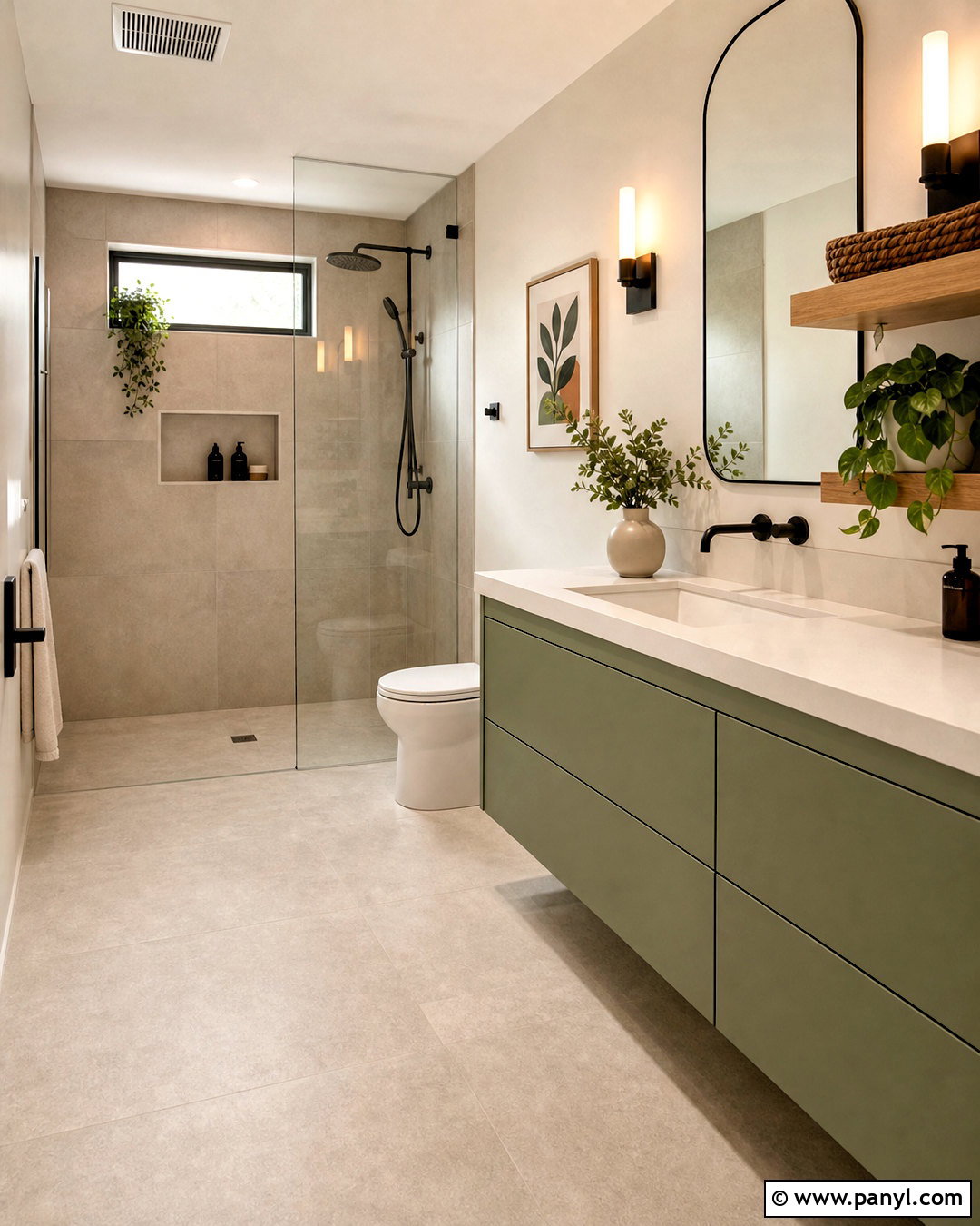 Sage Green Floating Vanity - 20 sage green vanity bathroom ideas