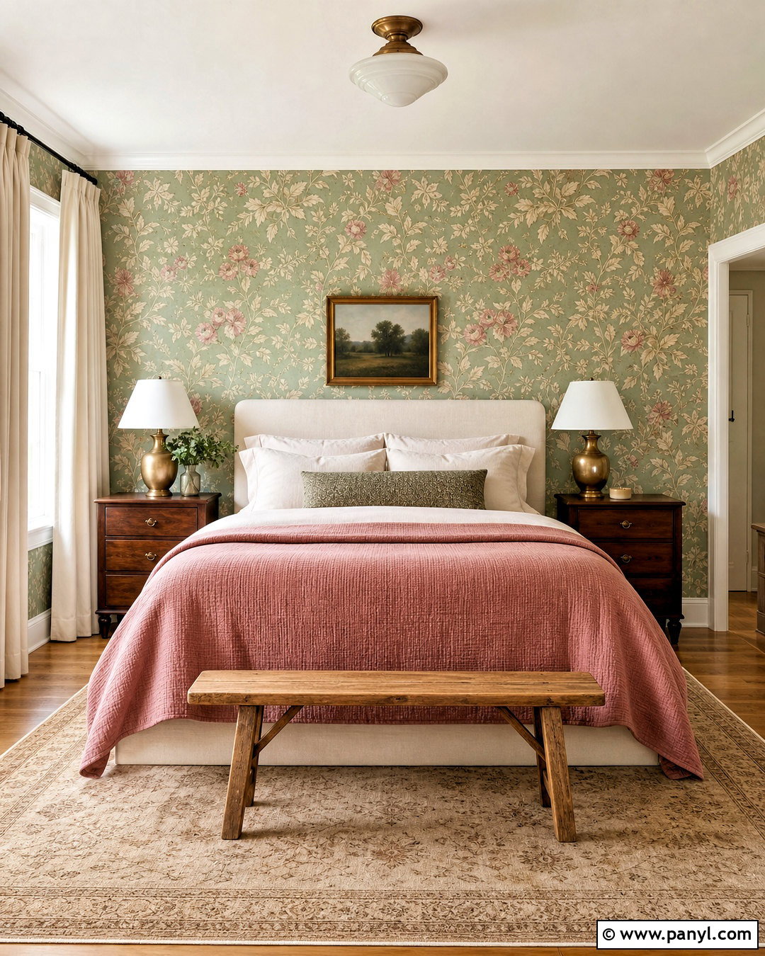 Sage Green Floral Wallpaper Bedroom - 20 sage accent wall bedroom ideas