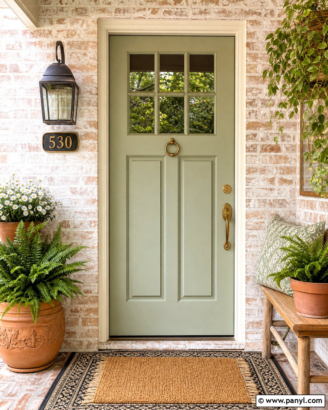 Sage Green Front Door - 20 sage green home ideas