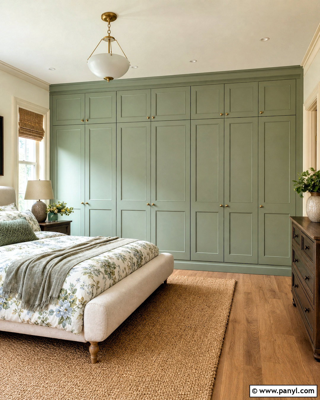 Sage Green Full Wall Wardrobe - 20 full wall wardrobe ideas