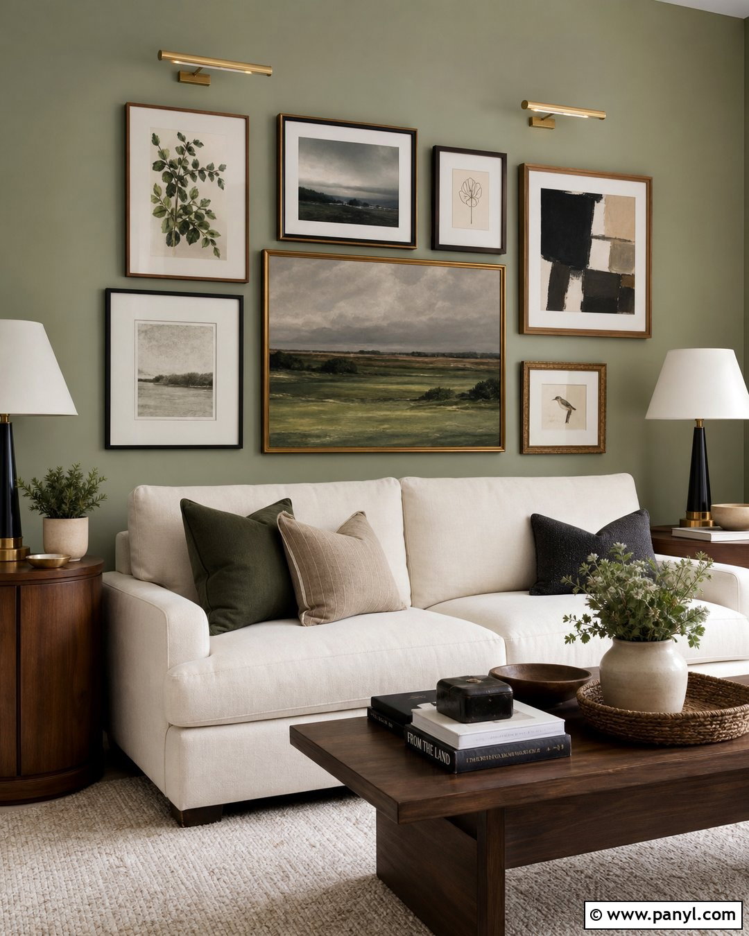 Sage Green Gallery Wall - 50 sage green walls