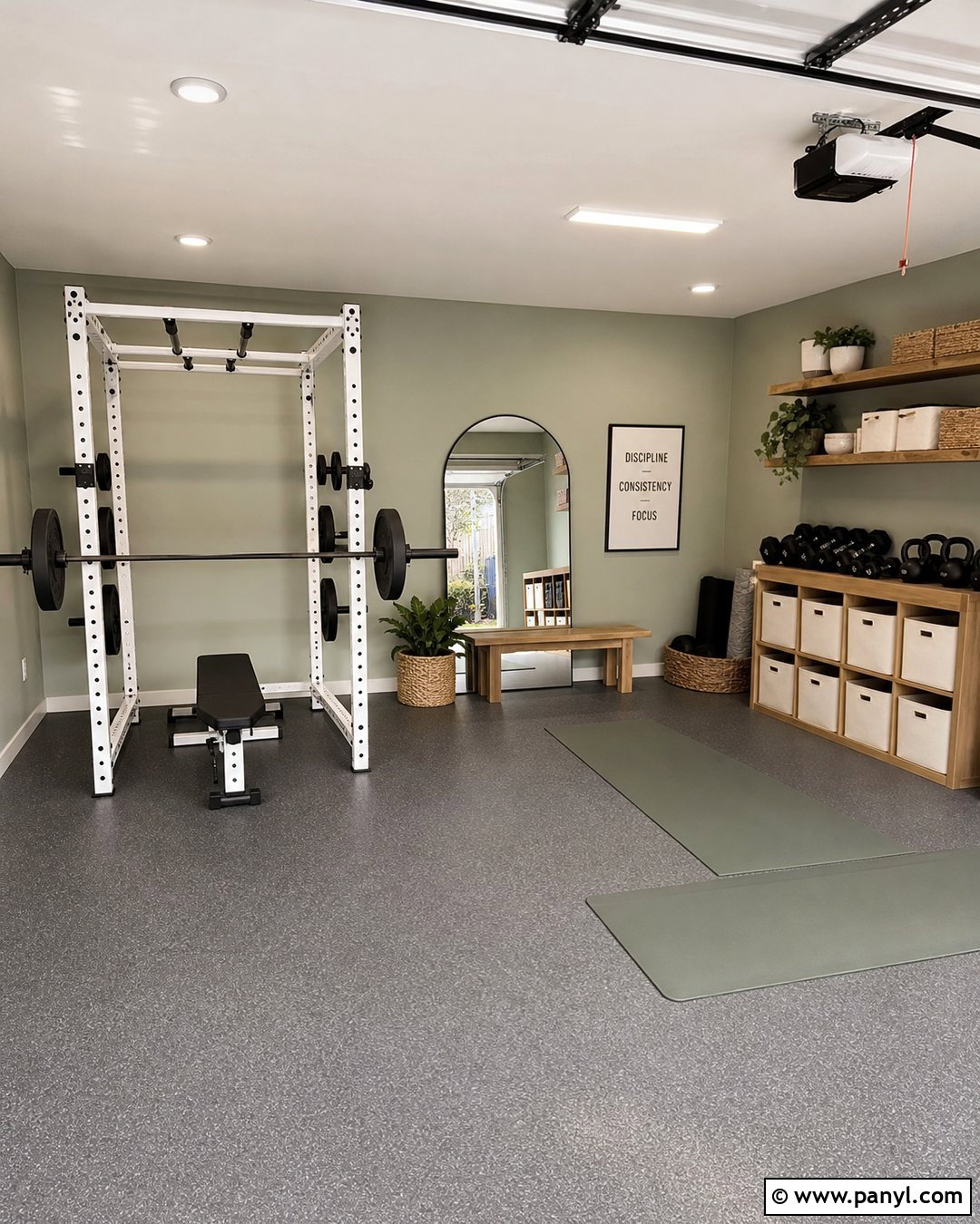 Sage Green Garage Gym Walls - 20 Garage Gym Wall Color Ideas
