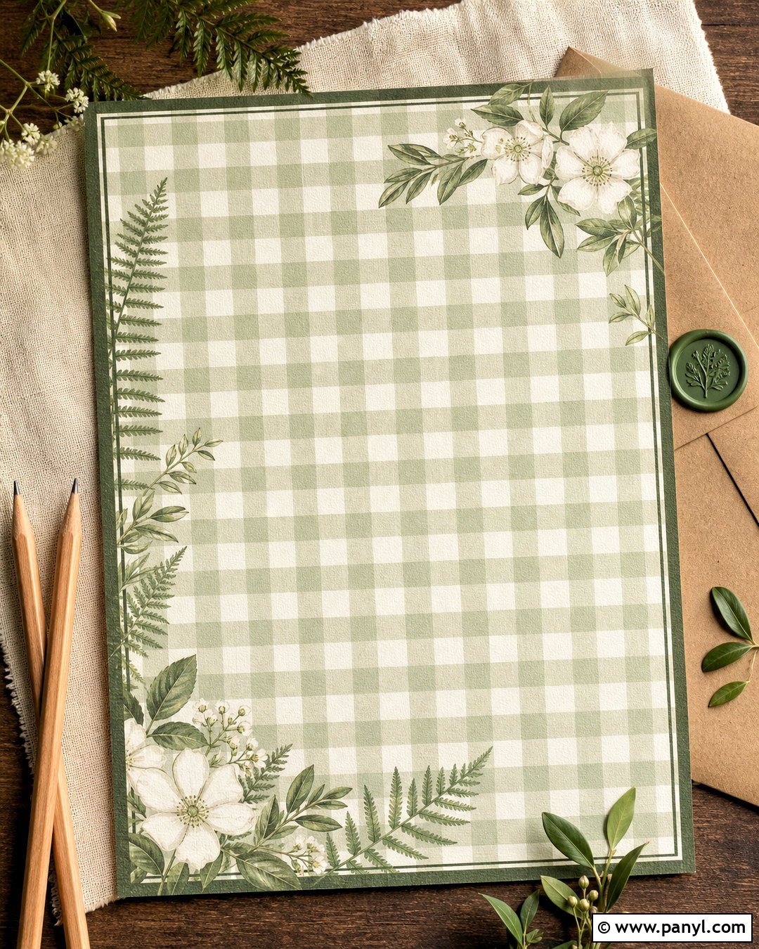 Sage Green Gingham Background - 20 gingham background aesthetic ideas