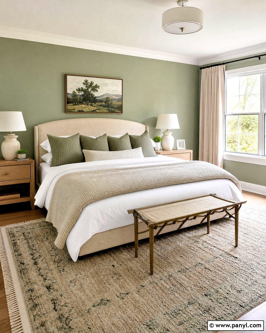 Sage Green Guest Bedroom - 20 sage accent wall bedroom ideas