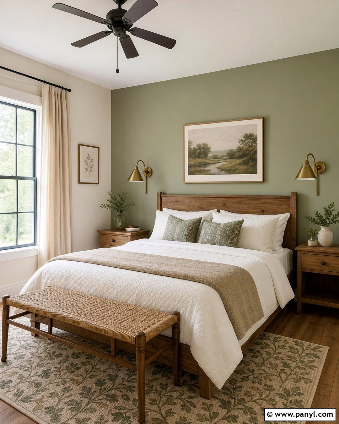 Sage Green Guest Bedroom Accent Wall - 20 Cream Walls With Sage Green Accent Wall Ideas