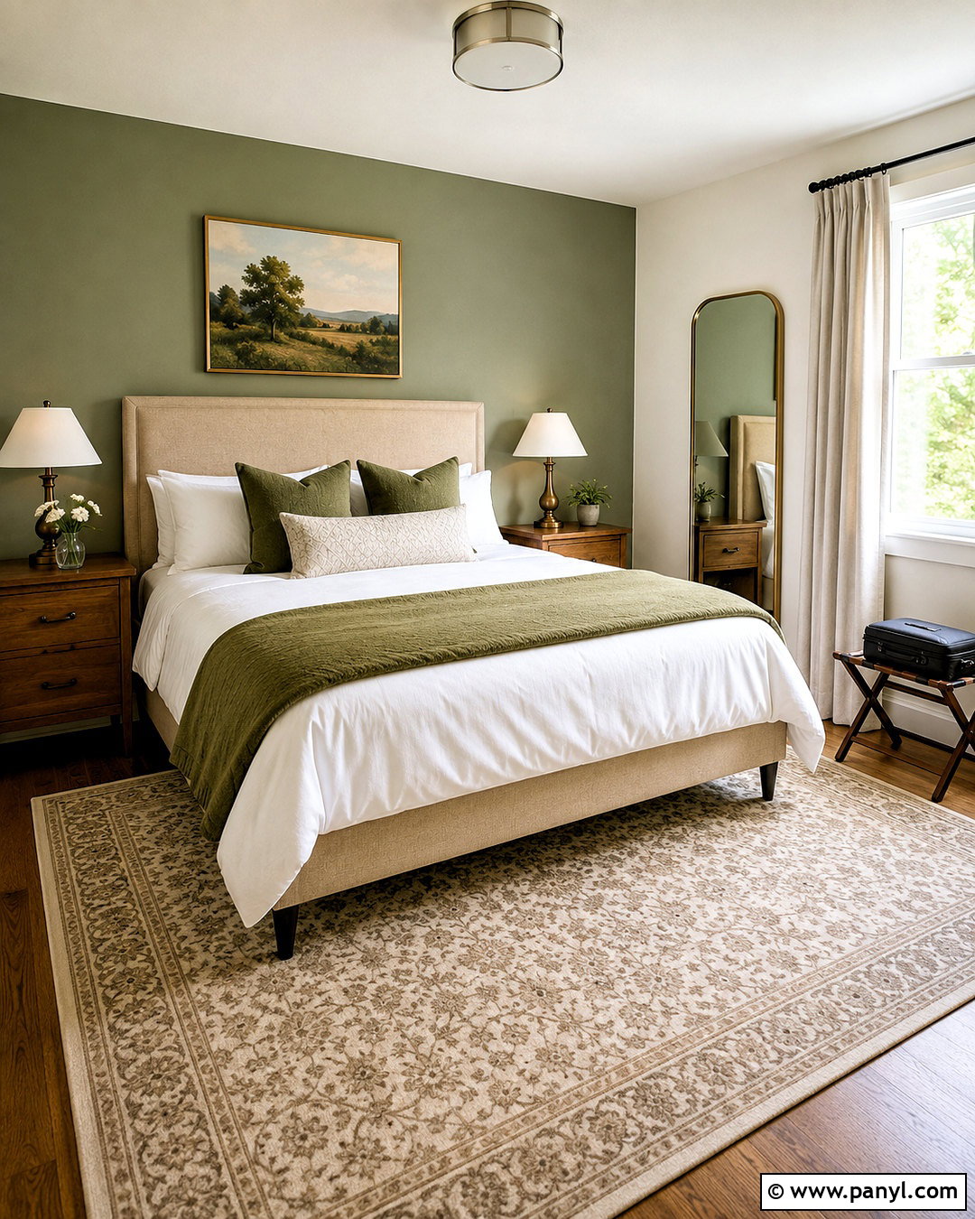 Sage Green Guest Bedroom Wall - 40 Sage Green Accent Wall Ideas