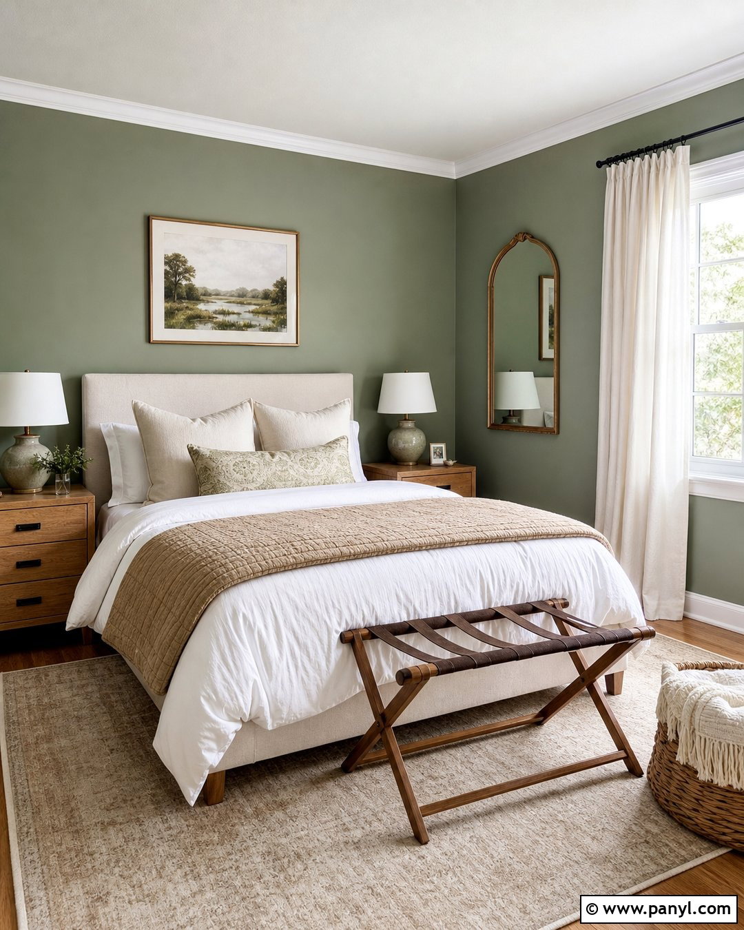Sage Green Guest Bedroom - 50 sage green walls