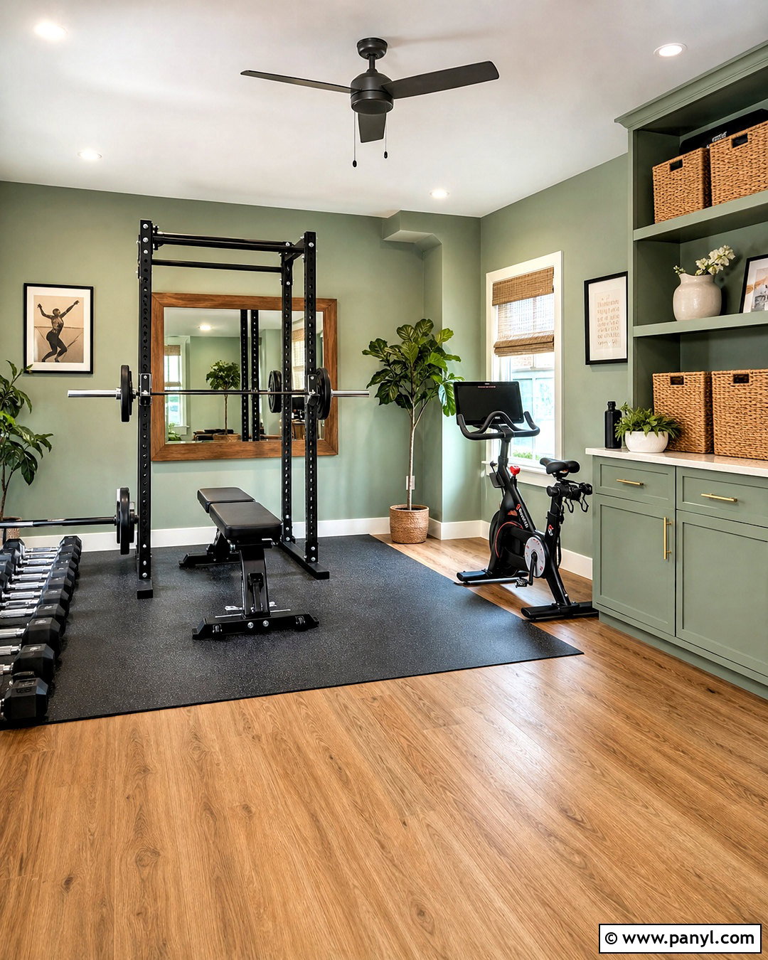 Sage Green Gym Interior - 20 gym interior design ideas