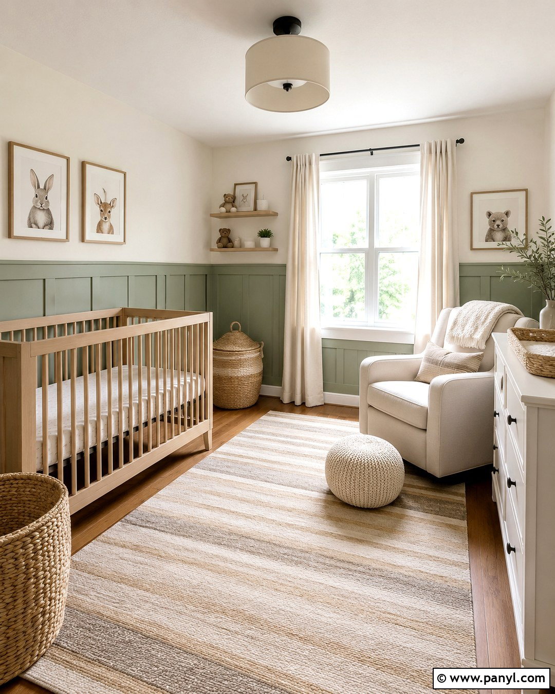 Sage Green Half Wall Nursery - 20 Sage Green Wall Nursery Ideas