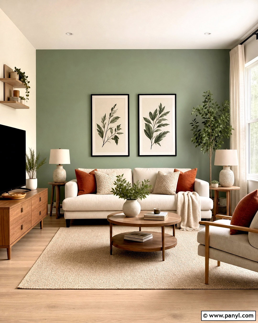 Sage Green Hall Accent Wall - 20 wall paint designs for hall ideas
