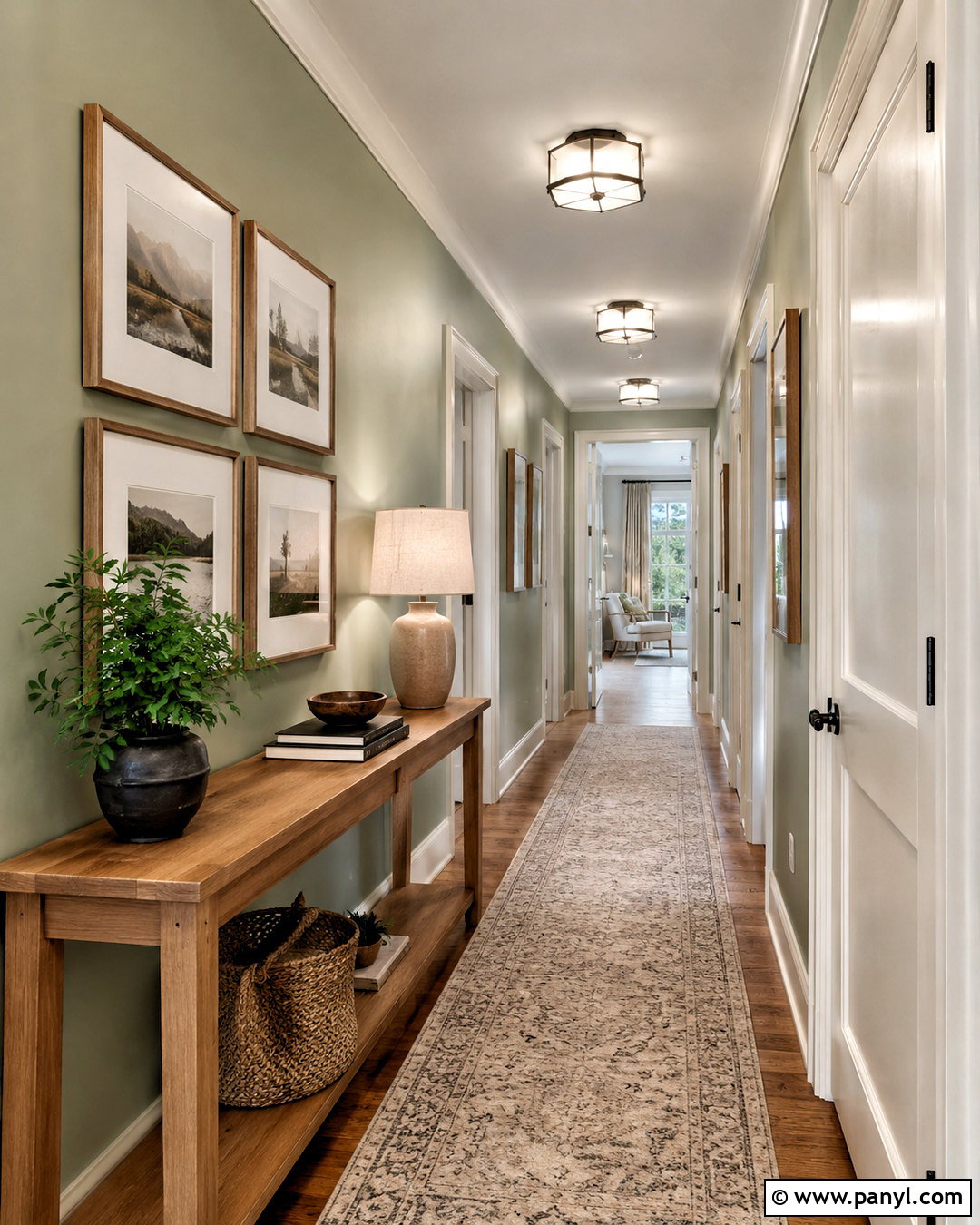 Sage Green Hallway Accent Wall - 40 Sage Green Accent Wall Ideas