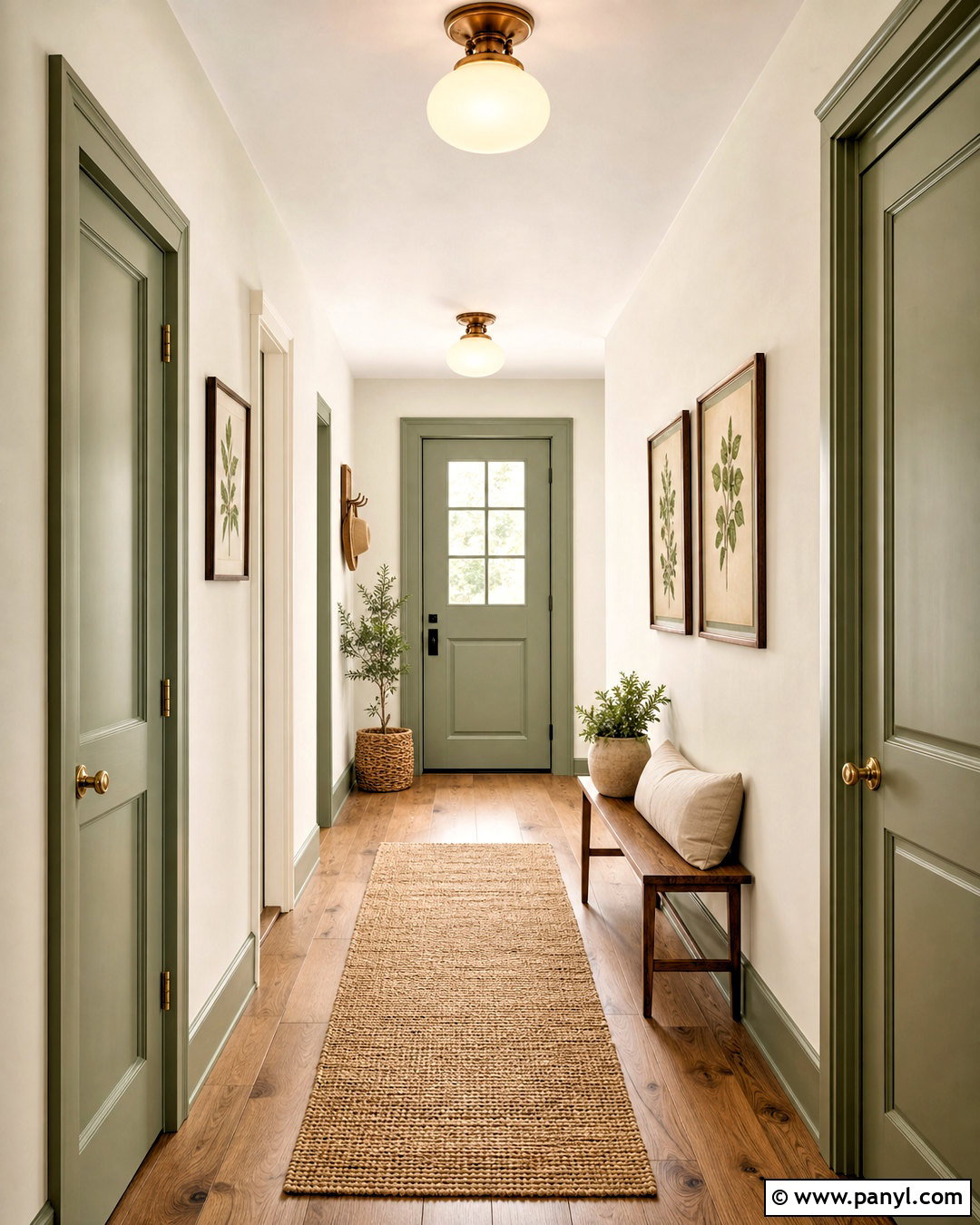 Sage Green Hallway Doors - 20 hallway door colors