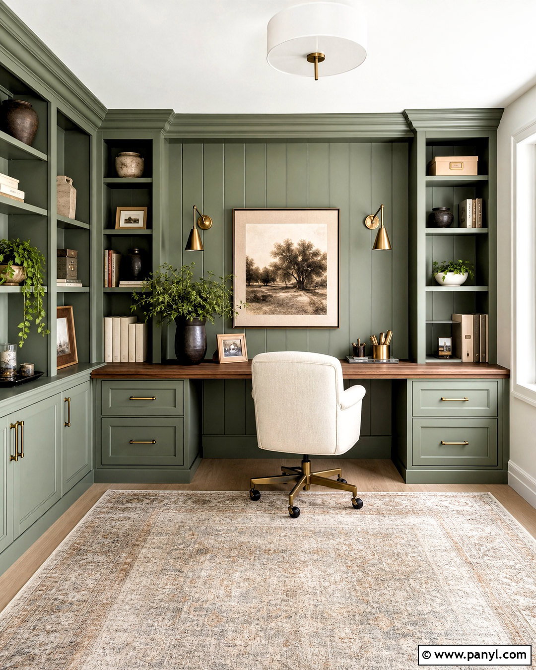 Sage Green Home Office - 20 sage green home ideas