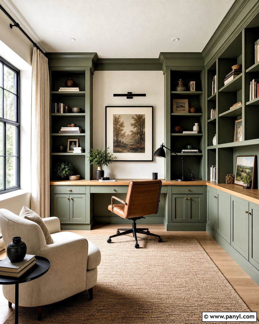Sage Green Home Office - 20 sage green interior ideas