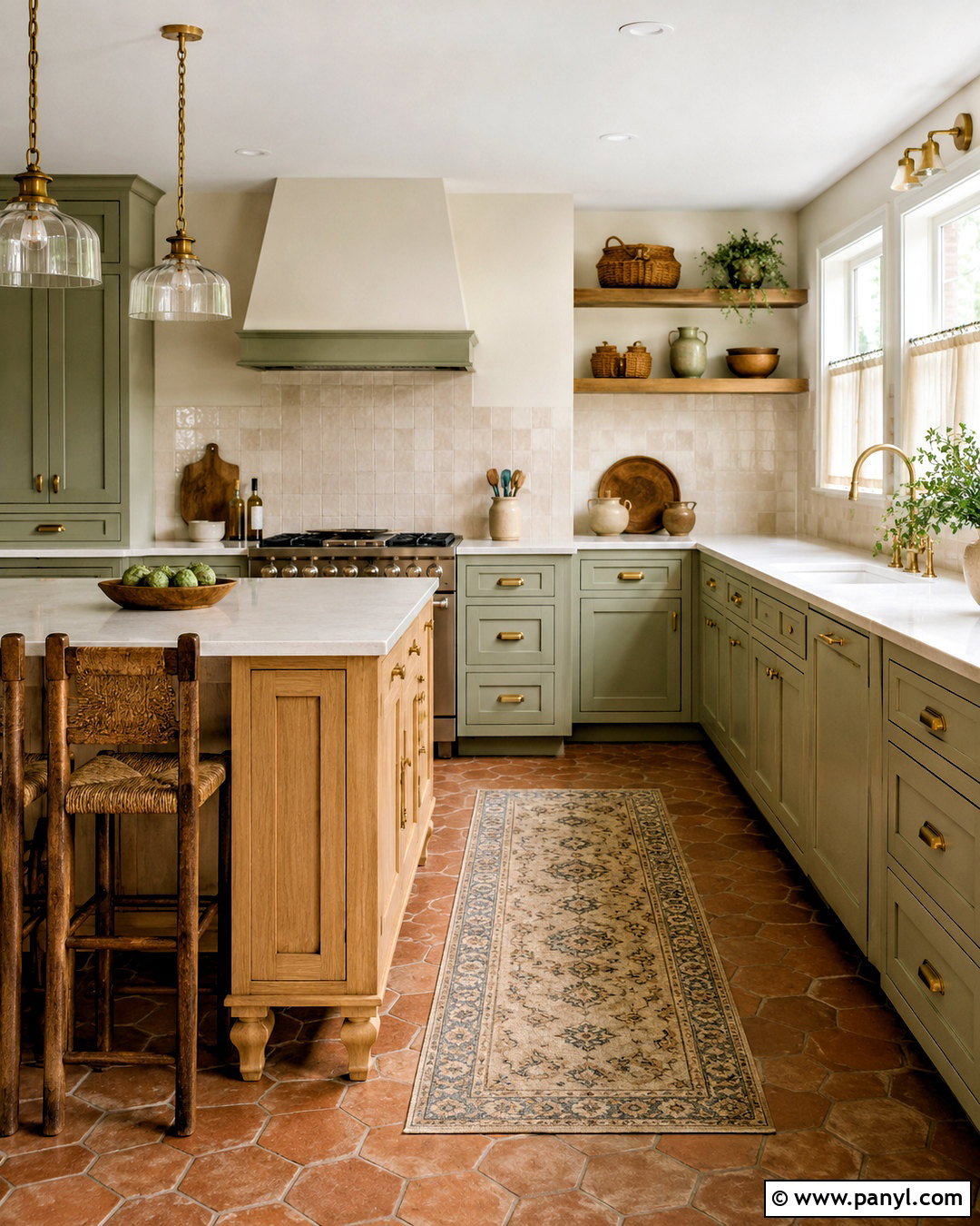 Sage Green Kitchen - 20 cozy kitchen aesthetic ideas