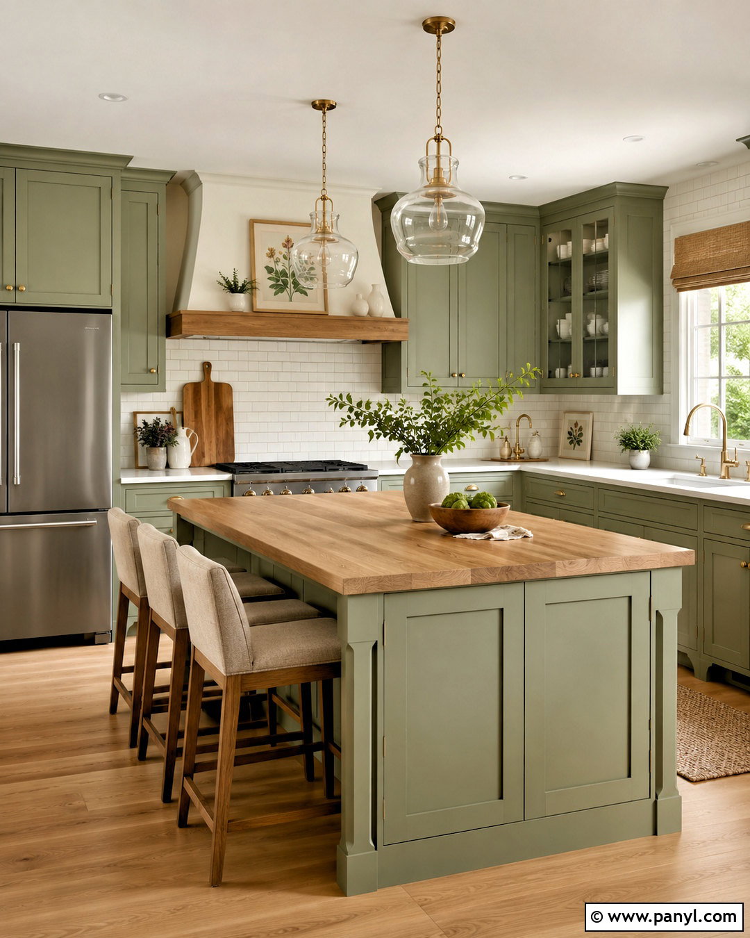 Sage Green Kitchen - 20 kitchen color themes